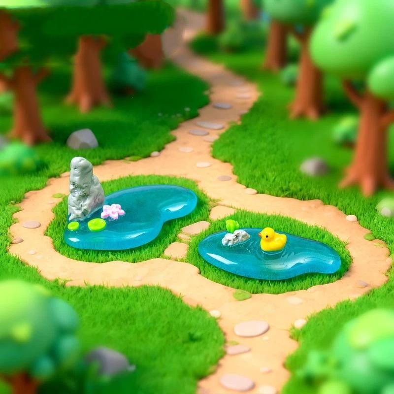 ⑧ Mini Resin Pond Ornaments Wi - đánh giá và giá Bonsai Garden With Koi Pond