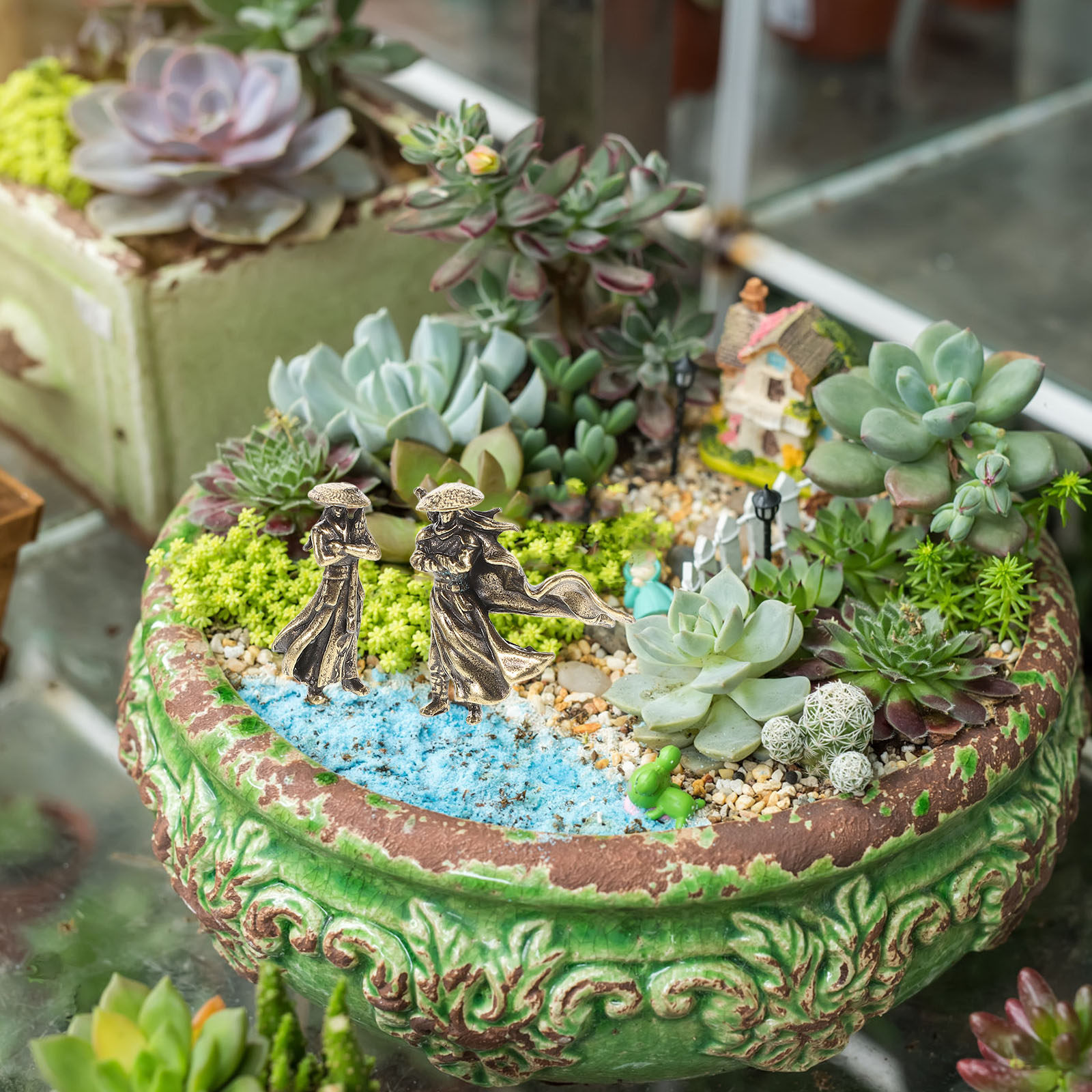 2Pcs Micro Landscape Warrior S - đánh giá và giá Bonsai Garden Landscape Design
